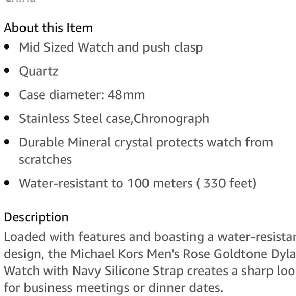 Men’s Michael Kors Oversized Dylan Watch in Rose Gold & Black - Picture 14 of 15